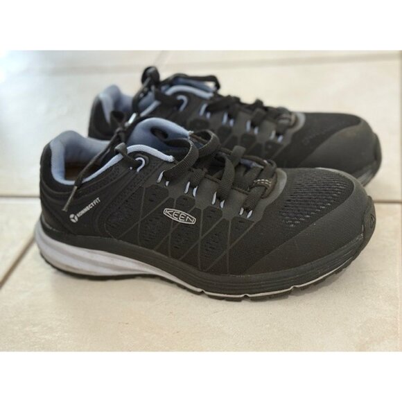 Keen Utility Women Sz 6.5M Vista Safety Black Utility Shoe Sneaker Steel Toe EUC - Picture 3 of 10